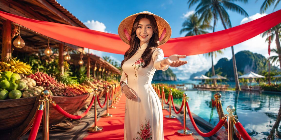 Người dùng vùng đồng bằng sông Cửu Long đặt cược casino với chiếc nón lá truyền thống